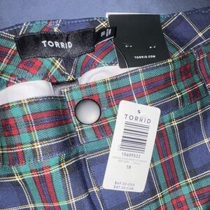 Torrid Multicolor Plaid trousers